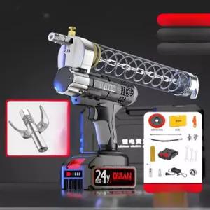 전동구리스건 주입기 소형 펌프 핸드 충전식 휴대용 오일 고압 자동 전동공구 현장 작업