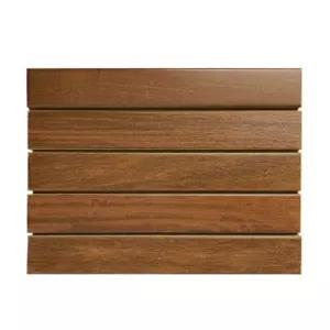 베란다 현관 야외 장판 나무 바닥 타일 마루 중앙목 30x30cm 5조각