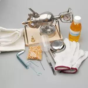 휴대용 미니 뻥튀기 기계 전기 가정용 팝콘 쌀과자 안전밸브 200 ML 전체 세트