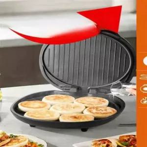 전기 수제 와플 누룽지기계 철판 팬케이크 가정용 블랙
