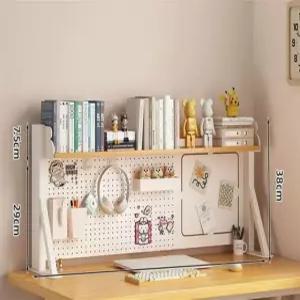 GSBM 철제 타공판 스탠드 페그보드 책상 스탠딩 원목-단층판 60x38 A