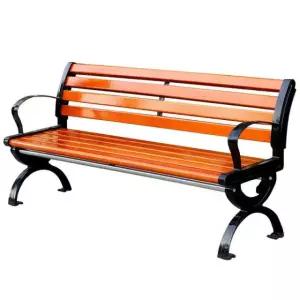 야외용 정원 공원 벤치 야외테이블 야외벤치 야외벤치의자 야외의자 벤치의자 공원벤치 공원의자 0.6m 호박색 방부목 탄소강 분체도장