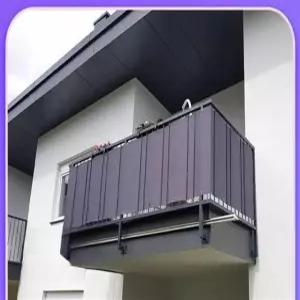 발코니 방수 울타리 덮개 야외용 베란다 블라인드 사생활 보호 가림막 테라스 카키 펜스 천