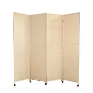 이동식 접이식 대나무 파티션 사무실파티션 회사파티션 회사칸막이 셀프가벽 48.5cm 높이 1.5m 3문