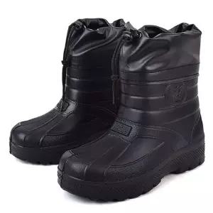 패딩신발 남성 겨울 방한화 퍼슈즈 털신 부츠 낚시 신발