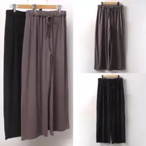 빅사이즈 찰랑 통바지 피치기모 와이드 DWW4098
