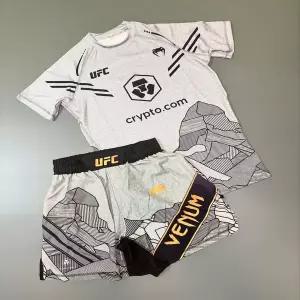 반바지 복싱 권투 쇼츠 팬츠 UFC  322 파이팅 나이트 이슬람마카체프 세트 남여공용공용 MMA 대형 반팔 및