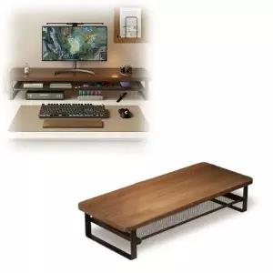 컴퓨터 218WTA69 니터 받침대 2단 슬라이딩 선반 소품 수납 정리 거치대 이동식 PC 다이 노트북