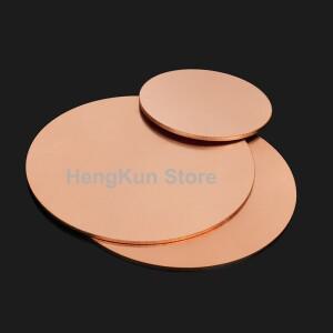 T2 구리 디스크 직경 50mm-300mm  원형 판 시트 두께 0.3/0.4/0.5/0.6/0.8/1/1.2/1.5/2/2.5/3/3.5mm