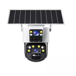 태양광 실외 IP CCTV 감시 카메라 줌 태양열 PTZ 씨씨티비 무선 10X 4K