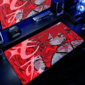귀여운 애니메이션 소녀 K-Kasane Teto 마우스패드 대형 게임용 패드 LockEdge 컴퓨터 키보드 데스크 매트