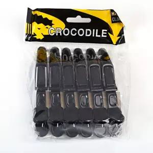 악어 헤어 집게핀 6개 세트 앞머리집게 옆머리집게 미용실집게 헤어집게핀