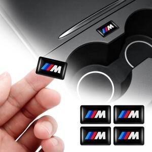 51015PCS 3D 에폭시 자동차 배지 스티어링 휠 대시보드 장식 스티커 BMW M 퍼포먼스 파워 알피나 E28 E30 E