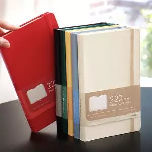 인디고 프리즘 220 라인 밴드 노트 (A5 유선 양장)