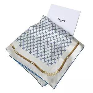 [셀린느][명품] 셀린느 반다나 실크 사각 스카프 데님 2AWB60ZV1