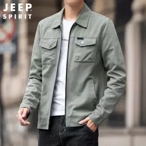 남자점퍼 자켓 칼라넥 캐주얼 상의 오버사이즈 박시 봄가을 탄력성 심쿵희망