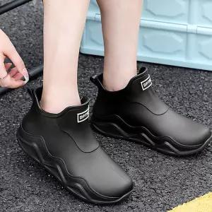 남성 패션 장화 여자 유행 방수 레인 부츠 슈즈/주방/발목/성인/남성용/가벼운/갯바위/낚시/공장/급식실