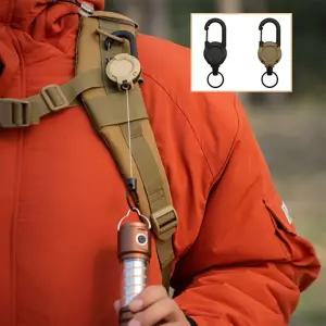 와이어 릴홀더 카라비너 키링 등산 가방 열쇠고리 집게