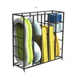 튜브보관함 이동식 매장 물놀이 대여 해수욕장 수영 트롤리 원판 보트 거치대 수납 공바구니