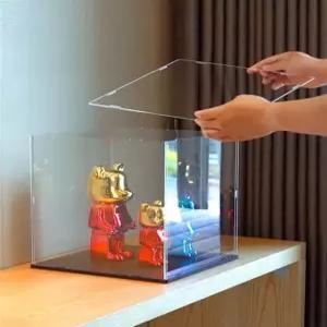 아크릴 텀블러 프라모델 장난감 보호 진열장 케이스 수납 박스 전시 대형 인형 관리