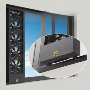 창문형 환풍기 무타공 원룸 소형 빌라 펜션 기숙사 창틀 고정 슬라이딩 창 환기팬 배기