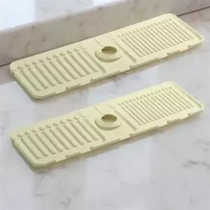 개수대 배수 패드 싱크대 세면대 실리콘 수전 매트 드라잉 1+1