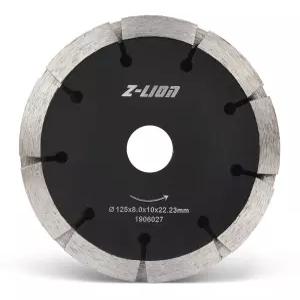 대리석 콘크리트 벽돌 바닥용 Z-LION 5인치 듀얼 샌드위치 턱 포인트 다이아몬드 블레이드 벽 석조 원형