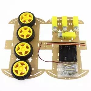 4WD 446ZNI67 자동차 로봇 샤시 아두이노 차대 조립 키트