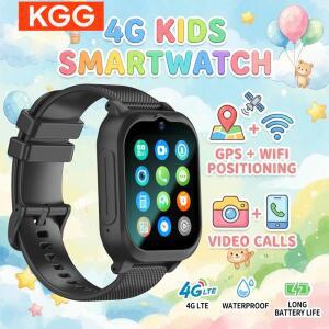 4G 키즈 스마트워치 GPS 트래커 & 영상통화 휴대폰 시계 SOS 음성 채팅 메시지 카메라 만보계 플래시라이트