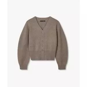 국내매장판 G컷 라쿤 믹스 볼륨 니트 가디건 라이트브라운 7255450105 329218