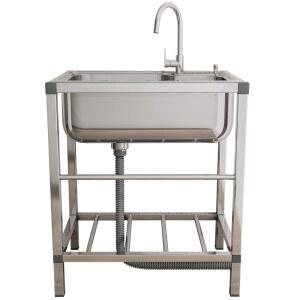 소형 스테인레스 싱크대 학교 단일 벽걸이 캠핑카 미니개수대 탕비실 야외 화장실 일체형