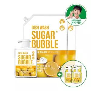 구연산 레몬 주방세제 2L 리필 x 2개 + 470ml 본품 (+300ml 견본x2개 증정)