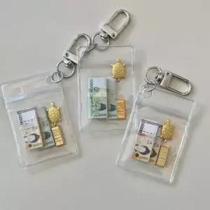 자체제작 금괴 거북이 금 신년 세뱃돈 용돈 돈 머니 부자 부적 행운 로또 키링 소품샵 열쇠고리 사은품