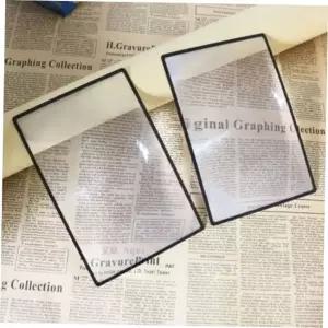 PVC돋보기 깨지지 않는 안전 카드형 돋보기 책 신문 미니 확대기