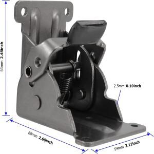 4Pcs 접이식 브래킷 잠금 힌지 확장 지원 테이블 침대 다리 피트 용 나사가있는 자동