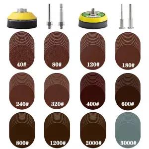 전동드릴사포 2인치 샌딩 디스크 50mm 후크 루프 패드 백커 공구 드릴 물 폼 버퍼링
