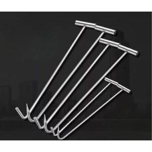 화물차 끌개 공구 스테인리스 굵은 하수구 망간강 T자형 맨홀 팁 갈고리 길이 8MM 배수로 개폐 20 고리 자형 길이 20 굵은 8MM 망간강