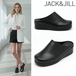 잭앤질 5cm 웨지힐 클로그 뮬슬리퍼(JA6232)