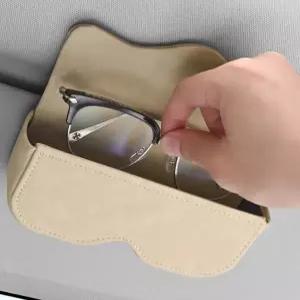 자동차 천장 선바이저 걸이식 선글라스 안경 수납 케이스 가죽 안경집 운전석 조수석 수납함