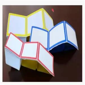 운동회 이름표 옷에 붙이는 스티커 네임택 일회용 방수 사각형