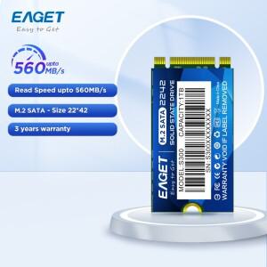 씨게이트EAGET S300 M.2 SSD 2242 NGFF 128GB 256GB 1TB SATA3 솔리드 스테이트 드라이브 HP DELL 레노버