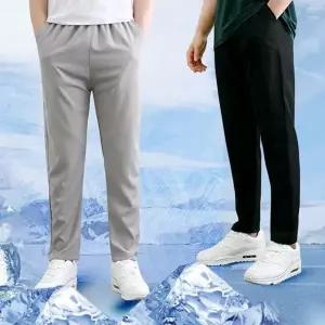 데일리 남자 여름 슬랙스 아이스 남자 쿨 슬랙스 9부 일자