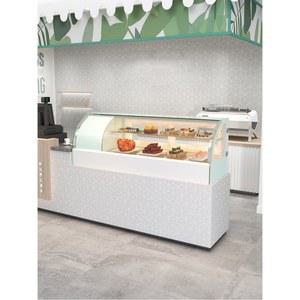 카페쇼케이스 탁상용 케익 케이스 쇼케이스 매대 66cm 가로 카페쇼 전후개폐