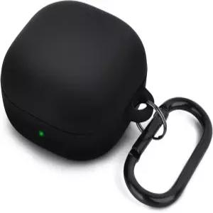 삼성 갤럭시 버즈 2 프로/갤럭시 2/갤럭시 프로 라이브/갤럭시 FE 케이스(블랙)와 호환되는 AIRSPO 실리콘