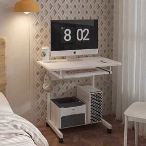 1인 컴퓨터 책상 800 30 자취방 블랙우드 클라우디나 작은 화이트60 서재