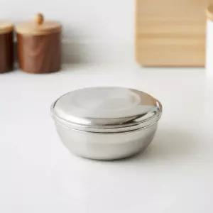 합밥 찬 통 스텐 식당용 공깃밥 배달 밥공기 밥그릇 (17x7cm 4호)