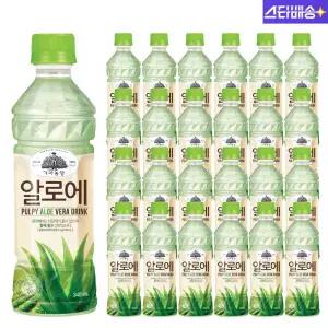 웅진 가야농장 알로에 주스 음료수 340ml 24개 GST