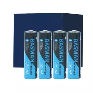 바스맨 국산 3세대 AA 블루투스 충전식건전지 리튬이온 무선충전지 배터리 4개