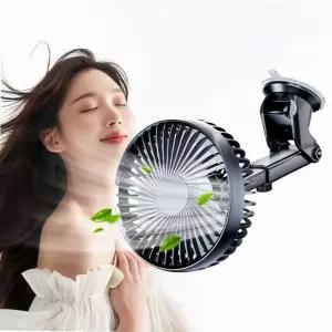 [지사안전] 차량 차량용 자동차 흡착식 USB 싱글 선풍기 (본품)