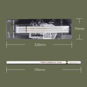 스케치 페인팅 드로잉을 위한 흰색 목탄 연필 3개